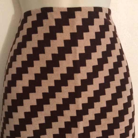 J. CREW ZIG ZAG WOOL SKIRT - 6 - Picture 2 of 5
